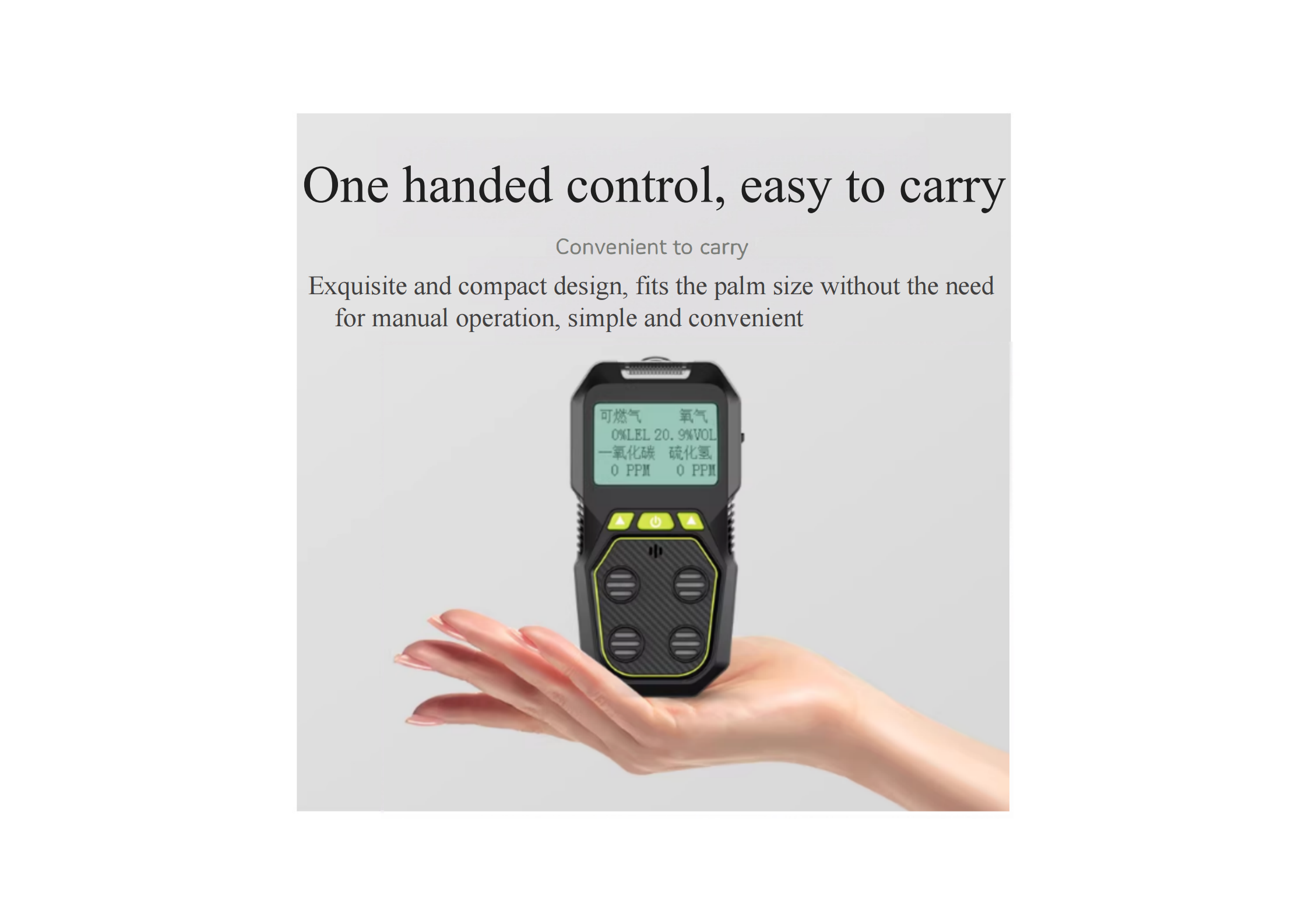 Four in one gas detector